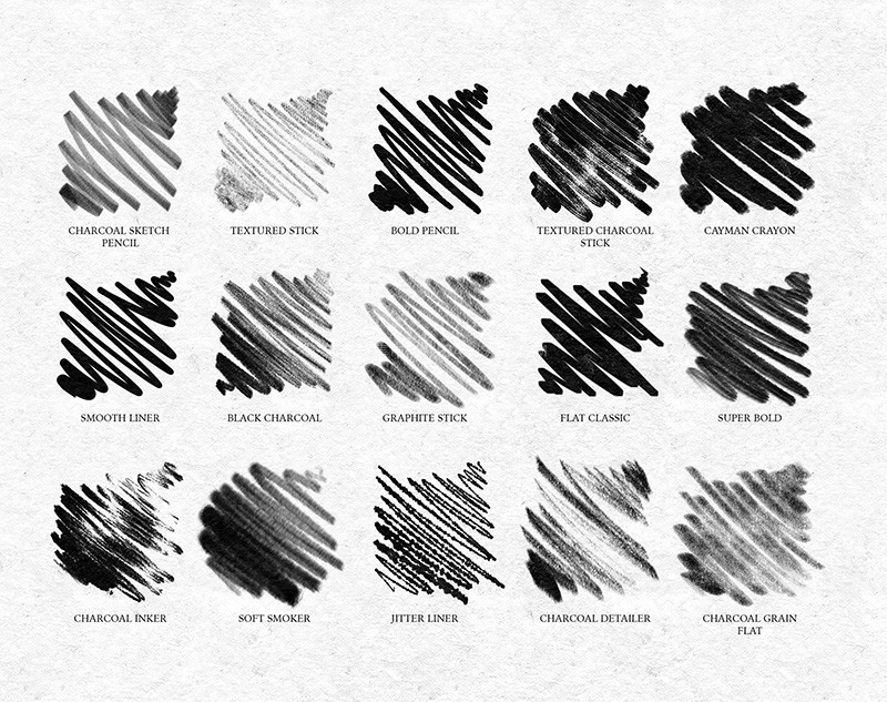 40+Procreate炭笔速写笔刷